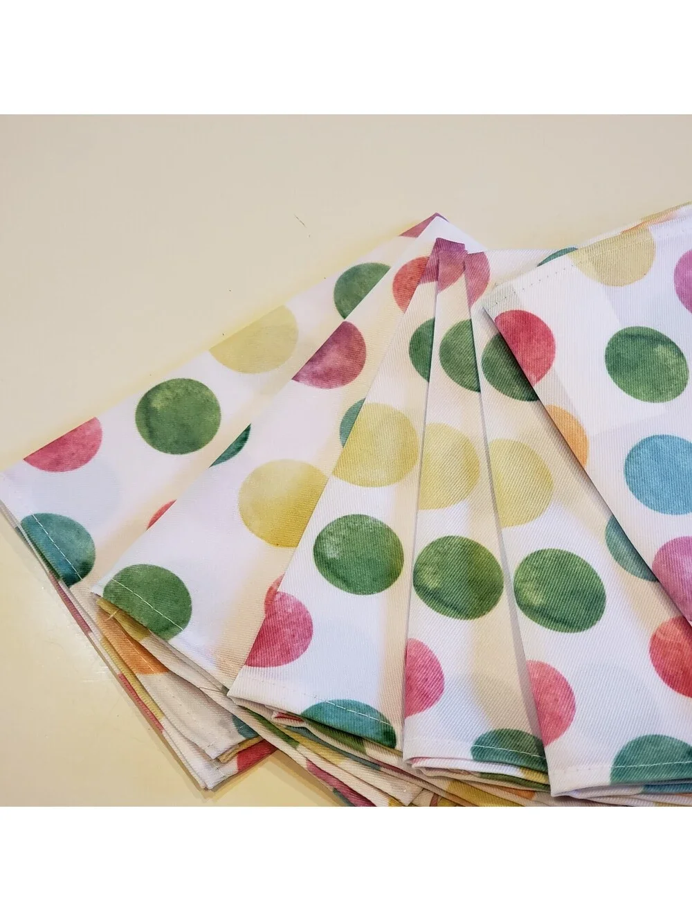 Polka Dot Napkins QTY 6 15x15